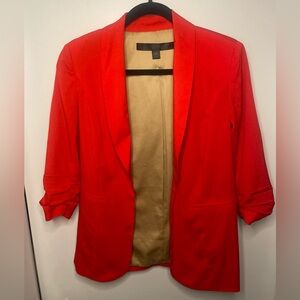 Kenzie red silky blazer